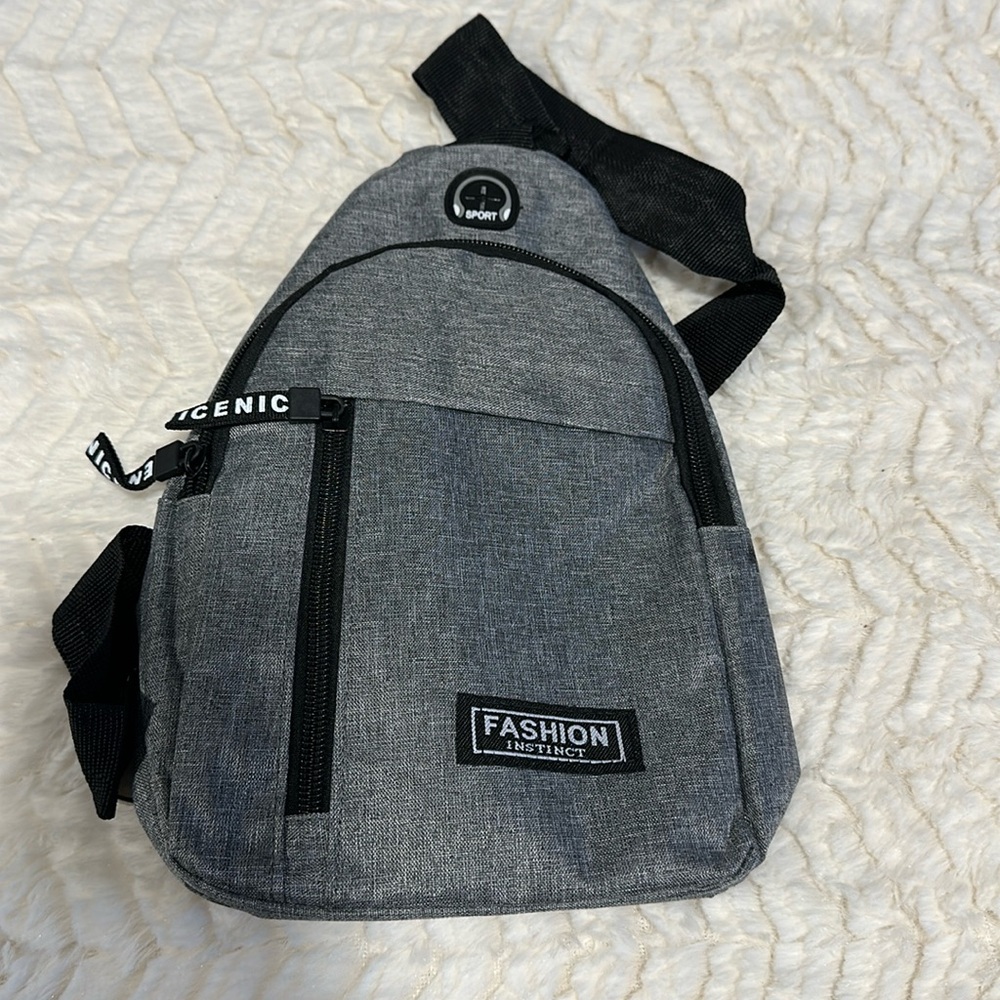 Grayish black crossbody bag